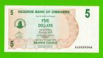 Зимбабве - 5 долларов - 2006 (AA) - UNC!!!