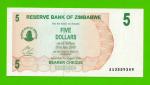 Зимбабве - 5 долларов - 2006 (AA) - UNC!!!