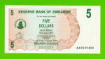 Зимбабве - 5 долларов - 2006 (AA) - UNC-!!!