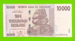 Зимбабве - 10000 долларов - 2008 (AA)