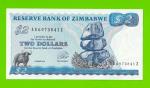 Зимбабве - 2 доллара - 1994 - UNC!!!