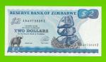 Зимбабве - 2 доллара - 1994 - UNC!!!