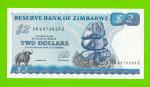 Зимбабве - 2 доллара - 1994 - UNC!!!