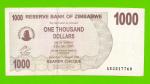 Зимбабве - 1000 долларов - 2006 (AE)