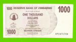Зимбабве - 1000 долларов - 2006 (AP)