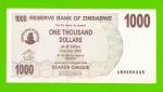 Зимбабве - 1000 долларов - 2006 (AM)