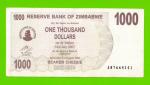 Зимбабве - 1000 долларов - 2006 (AM)