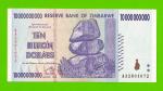 Зимбабве - 10000000000 / 10 миллиардов долларов - 2008 (AA)