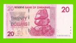 Зимбабве - 20 долларов - 2007 (AD)