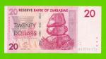 Зимбабве - 20 долларов - 2007 (AA)