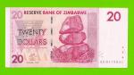 Зимбабве - 20 долларов - 2007 (AE)