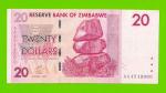 Зимбабве - 20 долларов - 2007 (AA)