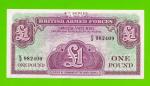 Великобритания, Англия, Британская Армия (ваучер) - 1 фунт - 1962 (K/2) - UNC-!!!