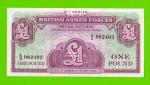 Великобритания, Англия, Британская Армия (ваучер) - 1 фунт - 1962 (K/2) - UNC-!!!