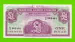 Великобритания, Англия, Британская Армия (ваучер) - 1 фунт - 1962 (K/2) - aUNC!!!