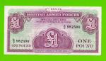 Великобритания, Англия, Британская Армия (ваучер) - 1 фунт - 1962 (K/2) - aUNC!!!