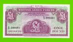 Великобритания, Англия, Британская Армия (ваучер) - 1 фунт - 1962 (K/2) - aUNC!!!