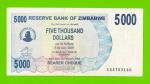 Зимбабве - 5000 долларов - 2007 (AB)