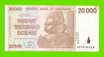 Зимбабве - 20000 долларов - 2008 (AB)