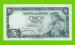 Испания - 5 песет - 1954 - aUNC!!!