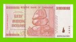 Зимбабве - 50000000000 / 50 миллиардов долларов - 2008 (AB) - XF+++!!!
