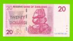 Зимбабве - 20 долларов - 2007 (AA)