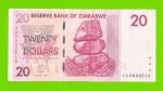 Зимбабве - 20 долларов - 2007 (AA)