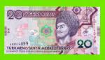 Туркменистан - 20 манат - 2020 (AA) - UNC!!!