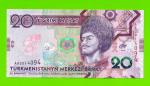 Туркменистан - 20 манат - 2020 (AA) - UNC!!!