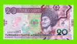 Туркменистан - 20 манат - 2020 (AA) - UNC!!!