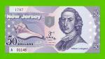 США - 50 долларов штата Нью-Джерси - 2014 (сувенирные, пластик) - UNC!!!