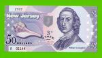 США - 50 долларов штата Нью-Джерси - 2014 (сувенирные, пластик) - UNC!!!