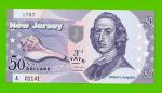 США - 50 долларов штата Нью-Джерси - 2014 (сувенирные, пластик) - UNC!!!