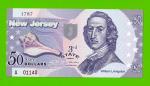 США - 50 долларов штата Нью-Джерси - 2014 (сувенирные, пластик) - UNC!!!