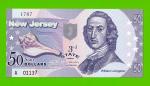 США - 50 долларов штата Нью-Джерси - 2014 (сувенирные, пластик) - UNC!!!