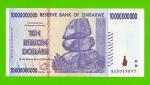Зимбабве - 10000000000 / 10 миллиардов долларов - 2008 (AA)