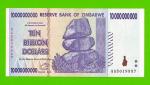 Зимбабве - 10000000000 / 10 миллиардов долларов - 2008 (AA)
