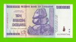 Зимбабве - 10000000000 / 10 миллиардов долларов - 2008 (AA)