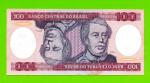 Бразилия - 100 крузейро - 1984 - пятна - aUNC!!!