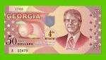 США - 50 долларов штата Джорджия - 2014 (сувенирные, пластик) - UNC!!!