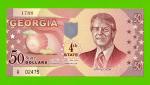 США - 50 долларов штата Джорджия - 2014 (сувенирные, пластик) - UNC!!!