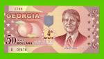 США - 50 долларов штата Джорджия - 2014 (сувенирные, пластик) - UNC!!!