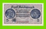 Германия - 5 марок (рейхсмарок) - 1939 (1940 - 1945) - UNC!!!