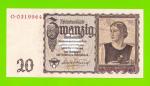 Германия - 20 марок (рейхсмарок) - 1939 - UNC!!!