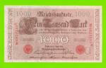 Германия - 1000 марок - 1910 - aUNC!!!