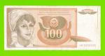 Югославия - 100 динаров - 1990 (AB)