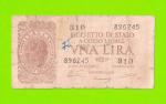 Италия - 1 лира - 1944