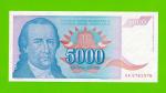 Югославия - 5000 динаров - 1994 - UNC!!!
