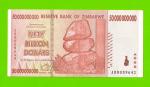 Зимбабве - 50000000000 / 50 миллиардов долларов - 2008 (AB) - XF!!!