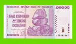 Зимбабве - 500000000 / 500 миллионов долларов - 2008 (AB)